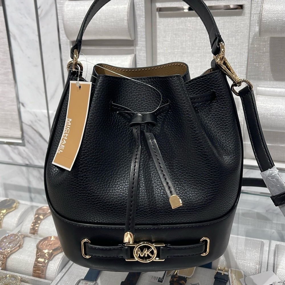 MICHAEL KORS
Reed Medium Pebbled Leather Bucket Bag Satchel Crossbody Handbag - Picture 16 of 16
